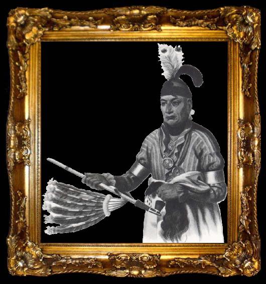 framed  king Charles Bird Naw-Kaw, ta009-2